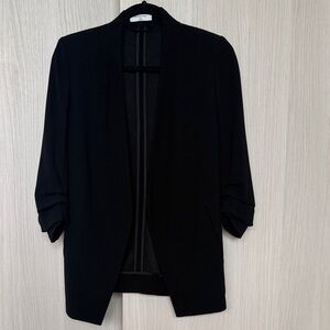 Babaton open black blazer size 00 | capsule wardrobe, business casual, old money